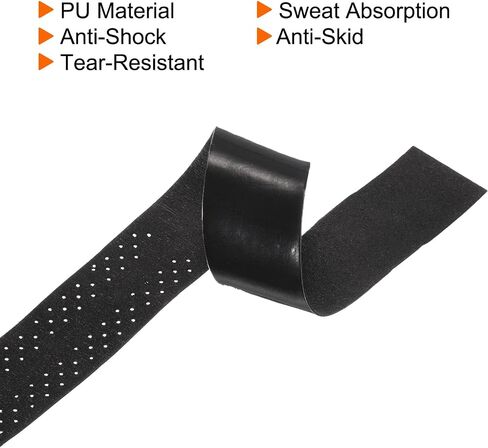 PATIKIL Tennis Racket Grip Tape with Hole, PU Overgrip Stretchy Non-Slip Absorb Sweat for Badminton Fishing Rod in Saudi Arabia