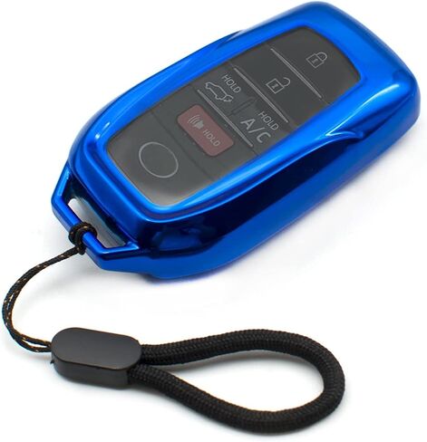 متوافق مع Toyota Land Cruiser Sienna Venza RAV4 Prime Mirai Silver TPU Key Fob غطاء حافظة جهاز التحكم عن بعد حامي الجلد ملحقات أكمام الدخول بدون مفتاح in Kuwait