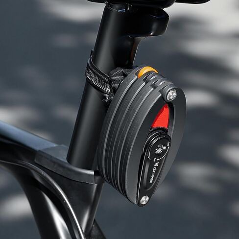 قفل دراجة قابل للطي مع 3 مفاتيح، قفل دراجة شديد التحمل مضاد للسرقة مع حامل عاكس، قفل سلسلة دراجة أمان بطول 2.8 قدم للدراجات أو السكوتر أو الدراجة الإلكترونية أو عربة الأطفال أو الجهاز الخارجي in Kuwait