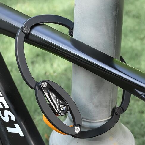 قفل دراجة قابل للطي مع 3 مفاتيح، قفل دراجة شديد التحمل مضاد للسرقة مع حامل عاكس، قفل سلسلة دراجة أمان بطول 2.8 قدم للدراجات أو السكوتر أو الدراجة الإلكترونية أو عربة الأطفال أو الجهاز الخارجي in Kuwait