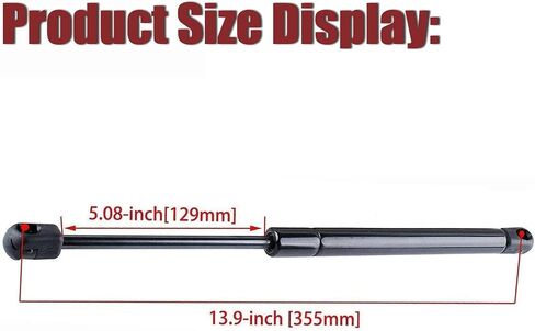 C1606389 14 inch Gas Struts, 107N/24Lbs Gas Shocks Spring Lift-o-mat Truck Camper Shell Lift Supports for Leer Topper Truck Cap, Camper Shell, Canopy Window Lift, Tool Box (2 Pack) in Saudi Arabia