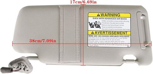 WFLNHB Front Driver Left Side Gray Sun Visor Replacement for Subaru 2005-2009 Outback Legacy 92011AG55AOR in Saudi Arabia