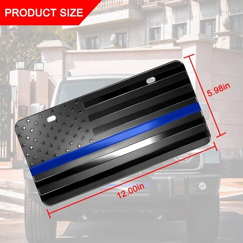 لوحة ترخيص سيارة معدنية منقوشة ثلاثية الأبعاد بعلم أمريكي، ألومنيوم وطني بعلم الولايات المتحدة الأمريكية شعار تلقائي لشعار الغرور الجدة، ديكور خارجي للمركبة عالمي للشاحنة، سيارات الدفع الرباعي، RV، دراجة نارية (أحمر) in Kuwait