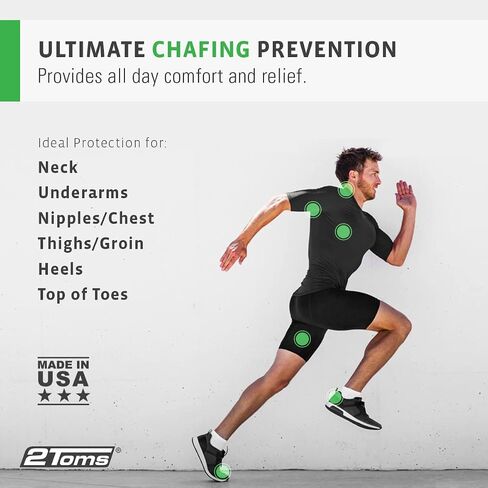 2Toms SportShield, Original Formula, All-Day Anti Chafe and Blister Prevention, Waterproof Protection from Chafing and Skin Irritation, 1.5 Ounce in Saudi Arabia