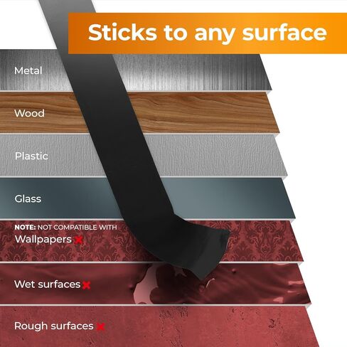 Double Sided Tape Heavy Duty - 16.4 ft x 1" - Premium Mounting Tape - Acrylic Double Sided Foam Tape - Black Adhesive Tape - Strong Double Stick Tape - Perfect for Cars, Home Decor, and DIY! in Saudi Arabia