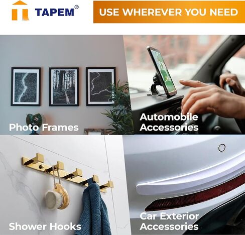 Double Sided Tape Heavy Duty - 16.4 ft x 1" - Premium Mounting Tape - Acrylic Double Sided Foam Tape - Black Adhesive Tape - Strong Double Stick Tape - Perfect for Cars, Home Decor, and DIY! in Saudi Arabia
