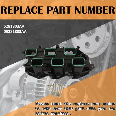 5281803AA Intake Manifold Assembly Fits for Grand Cherokee Voyager Durango Pacifica Wrangler Ram 1500 3.6L Replaces 05281803AA in Saudi Arabia