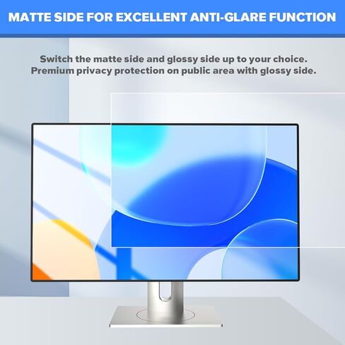 [2-Pack] HD Computer Privacy Screen Filter 21.5 Inch，Crystal Clear Privacy Screen for Computer Monitor with Anti-Glare Coating, Slim Removable Eye Protection Computer Monitor Privacy Shield in Kuwait