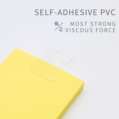 300 Pack Slot Hole Adhesive Hang Tabs 1.8" x 1.6", Plastic Hang Tags, Clear Display Tabs for Store Retail Display in Saudi Arabia