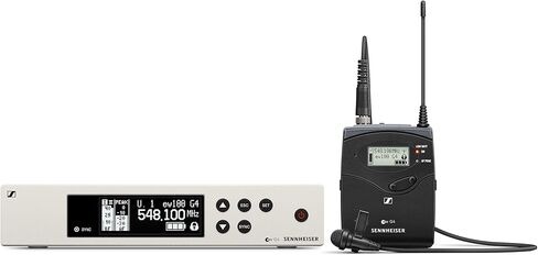 نظام ميكروفون Sennheiser Pro Audio Sennheiser EW 100-ME2 اللاسلكي Omni Lavalier - نطاق A1 (470-516 ميجا هرتز)، 100 G4-ME2-A1 in Saudi Arabia