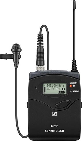 نظام ميكروفون Sennheiser Pro Audio Sennheiser EW 100-ME2 اللاسلكي Omni Lavalier - نطاق A1 (470-516 ميجا هرتز)، 100 G4-ME2-A1 in Saudi Arabia