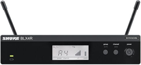 Shure BLX14R/W85 UHF Wireless Microphone System - Perfect for Interviews, Presenting, Theater - 14-Hour Battery Life, 300 ft Range | WL185 Lavalier Mic, Single Channel Rack Mount Receiver | H8 Band in Saudi Arabia