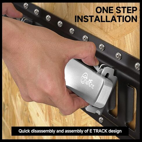 شريط حامل الأدوات المغناطيسي E-Track مقاس 15.7 بوصة، قطعتان، من الفولاذ المقاوم للصدأ، متين وآمن، سهل الاستخدام، منظم تخزين متعدد الاستخدامات للجراج والمتجر والمقطورة والشاحنة والشاحنة in Kuwait
