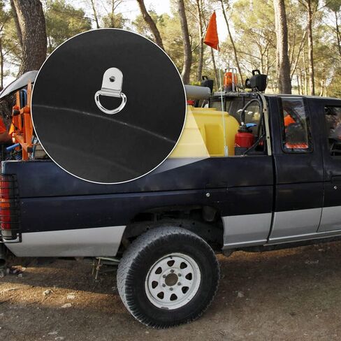 30PCS 1/4" D-Ring Tie Downs Anchor Metal Hanging Lashing Ring for Loads on Case Truck Cargo (Silver) Hold Up to 220LB in Kuwait