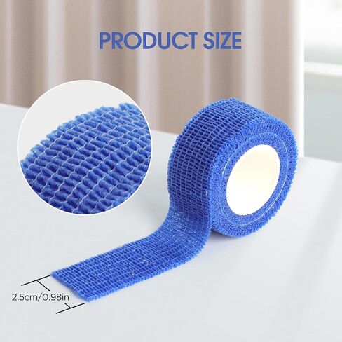 12PCS 2"x 5 Yards Self-Adhesive Bandage Wrap Elastic Bandage Wrap Self Adherent Cohesive Wrap Bandages for Veterinary and Human Use, Suitable for Wrists, Ankles, Fingers, and Thumbs (12 Colors) in Saudi Arabia