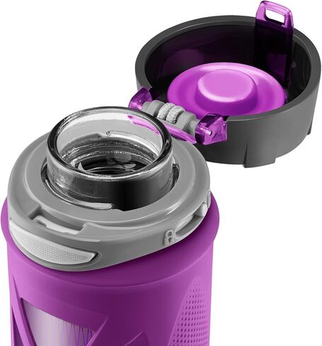 زجاجة مياه زجاجية من زولو أطلس مع غلاف من السيليكون in Kuwait