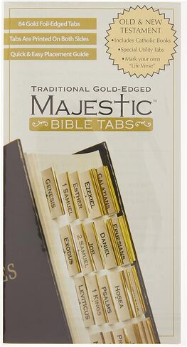 Majestic Traditional Gold-Edged Bible Tabs in Saudi Arabia
