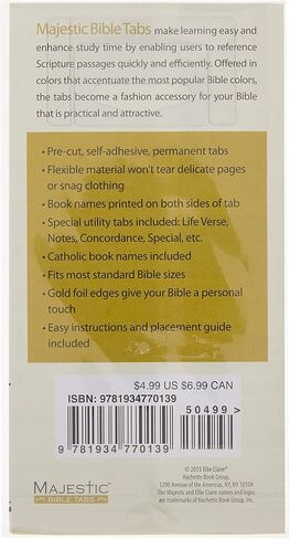 Majestic Traditional Gold-Edged Bible Tabs in Saudi Arabia