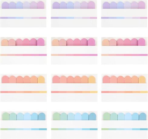 1440 قطعة علامات صفحة ملونة، علامات تبويب لزجة ملونة، LIOUCBD 24 علامة تبويب مؤشرة ملونة، علامات صفحة علامات تبويب مؤشرة لاصقة، أعلام أسهم لعلامة التبويب القراءة، تصنيف الملفات، دفاتر الملاحظات، علامات الكتاب، الإشارات المرجعية للصفحة in Kuwait