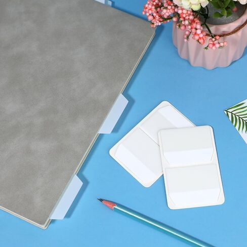 400 Pcs 2 Inch Sticky Index Tabs, Repositionable and Writable Book Sticky Tabs Page Tabs Marker Labels Page Flags Notes Tabs for Notebooks File Classification White in Saudi Arabia
