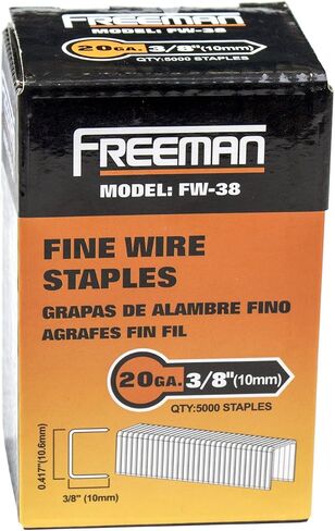 Freeman FW-12 20 Gauge 1/2" Fine Wire Staples (5000 pack) in Saudi Arabia