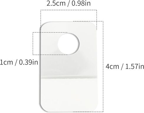 300 قطعة من علامات تعليق الفتحات الشفافة وعلامات تعليق لاصقة بفتحة دائرية مع لاصق قوي جدًا لعلامات عرض المنتجات in Kuwait