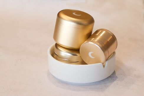 Brando Moon Small Round Ceramic Ashtray Blue - Cute Ornament for Home, Office, Indoor Decor in Kuwait