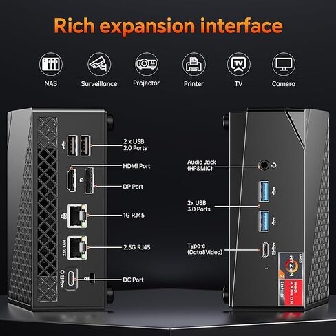 N100 Mini PC, 12th Intel N100(4C/4T, Up to 3.4GHz) Micro PC, Support 32T 2 * 16T 2 Bay Storage Framework No RAM NO SSD in Saudi Arabia