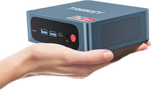 TRIGKEY Mini PC Ryzen 7 Speed S5 5800H(Up to 4.4GHz,L3 16MB) Mini Gaming Computer 32GB DDR4 3200MHz 1TB M.2 2280 NVMe SSD, Wi-Fi 6/Bluetooth 5.2/4K@60Hz/HDMI+DP+Type-C/USB 3.2 Micro PC in Kuwait