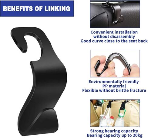 Backseat Car Organizer Storage Bag Kick Mats Clear Screen Tablet Holder 9 Storage Pockets with 2 Car Seat Headrest Hook for Bag Pad Toys Drinks Books in Saudi Arabia