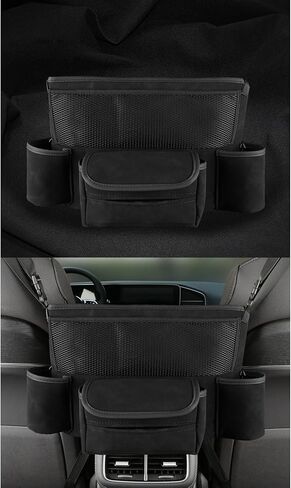 حامل حقيبة يد السيارة، حقيبة تخزين السيارة بين مقعد السائق ومقعد الراكب، منظم تخزين السيارة لهاتف المستندات وما إلى ذلك in Kuwait