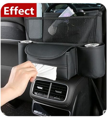 حامل حقيبة يد السيارة، حقيبة تخزين السيارة بين مقعد السائق ومقعد الراكب، منظم تخزين السيارة لهاتف المستندات وما إلى ذلك in Kuwait
