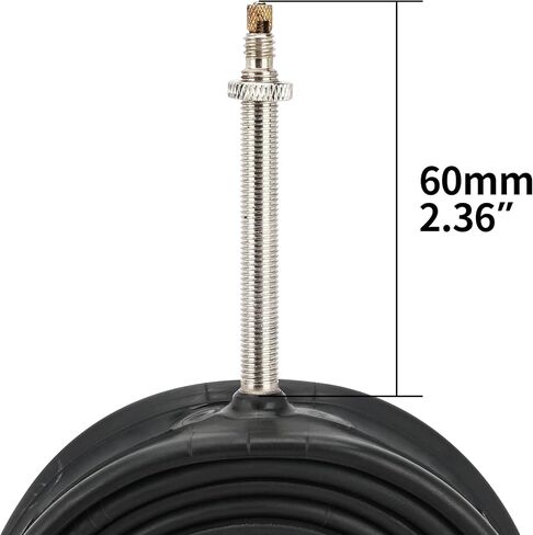 دراجة طريق بإطارات RUTU 700 x 23-25C,28-32C,35-43C,38-45C، أنبوب داخلي للدراجة مع صمام بريستا 60 مم، أنبوب داخلي بوتيل ثقيل ممتاز - عبوتان in Kuwait