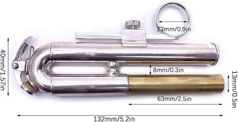 Trumpet 3rd Valve Tuning Silde Assembly for Brass Bb Trumpet Instrument Gold in Saudi Arabia