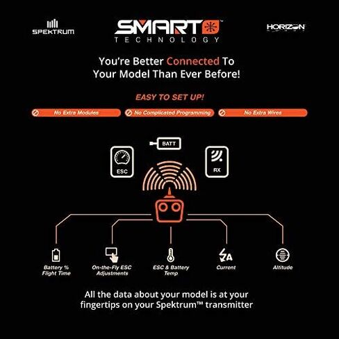 Spektrum Smart RC LiPo Battery Pack: 2200mAh 3S 11.1V 30C with IC3 Connector (EC3 Compatible), SPMX22003S30, Black in Saudi Arabia