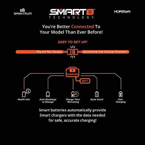 Spektrum Smart RC LiPo Battery Pack: 2200mAh 3S 11.1V 30C with IC3 Connector (EC3 Compatible), SPMX22003S30, Black in Saudi Arabia