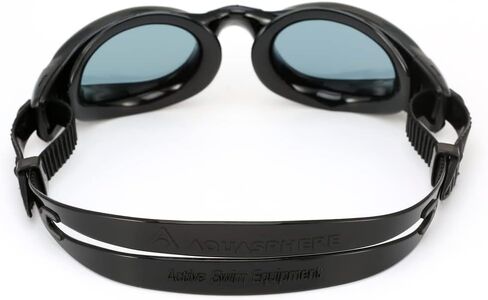 Kaiman Adult Swimming Goggles - The Original Curved Lens Goggle, Comfort & Fit for the Active Swimmer | Unisex Adult, Smoke Lens, Black/Black Frame, One Size (EP3000101LD) in Saudi Arabia