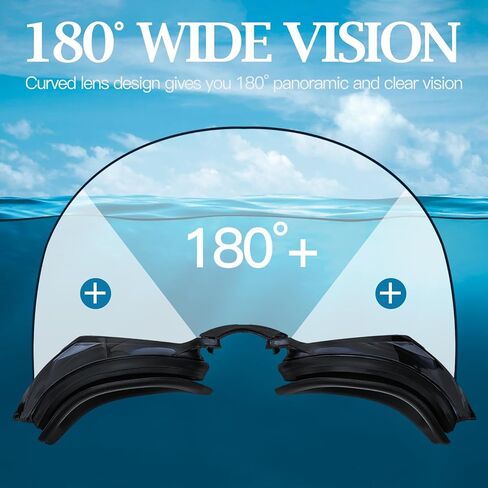 نظارات السباحة Warmiehomy، نظارات السباحة للأطفال والكبار (الرقم: 1.5-7) in Kuwait