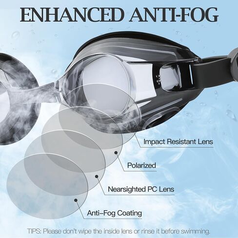 نظارات السباحة Warmiehomy، نظارات السباحة للأطفال والكبار (الرقم: 1.5-7) in Kuwait