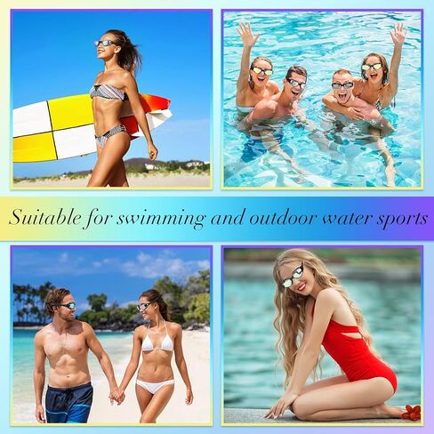 2 حزمة نظارات السباحة لا تسرب نظارات السباحة نظارات السباحة المقاومة للماء نظارات مستقطبة للبالغين in Kuwait