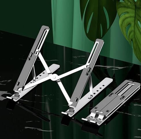 Laptop Stand for Desk, Adjustable Laptop Riser, Aluminum Alloy Laptop Holder, (Space Grey) in Kuwait