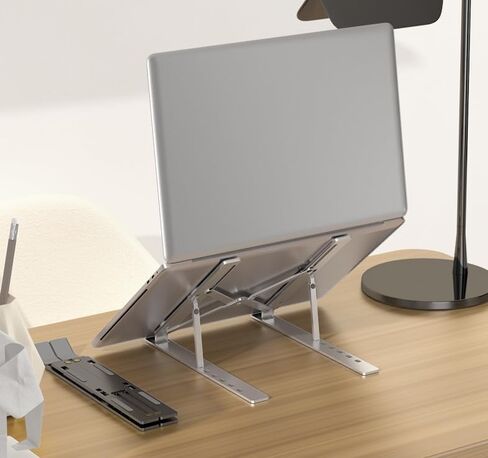 Laptop Stand for Desk, Adjustable Laptop Riser, Aluminum Alloy Laptop Holder, (Space Grey) in Kuwait