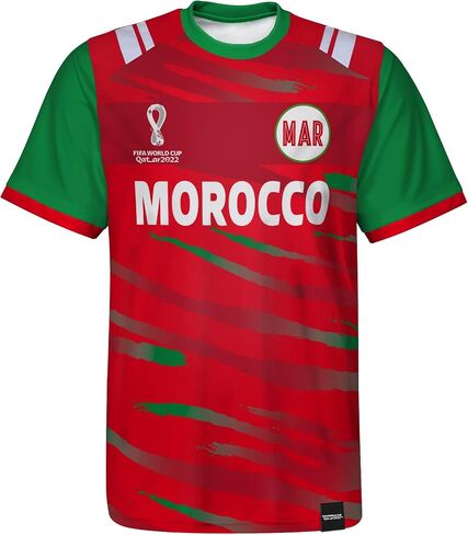 Outerstuff Unisex-Youth FIFA World Cup Primary Classic Short Sleeve Jersey in Saudi Arabia