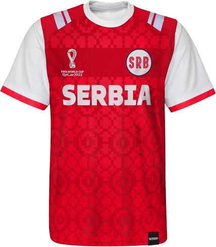 Outerstuff Unisex-Youth FIFA World Cup Primary Classic Short Sleeve Jersey in Saudi Arabia