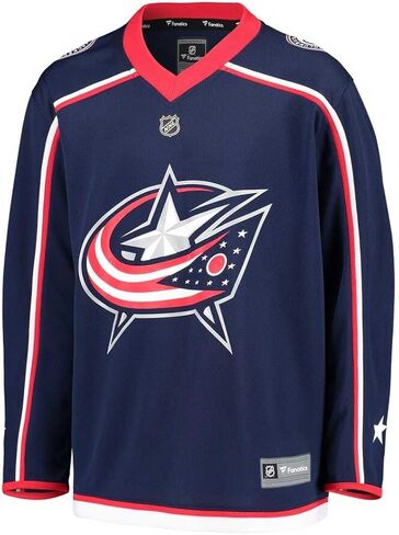 Fanatics - Kids' Youth Columbus Blue Jackets Home Replica Jersey NHL Licensed Hockey Jersey for Boys & Girls Age 12-18 Size Youth L/XL with Tags in Kuwait