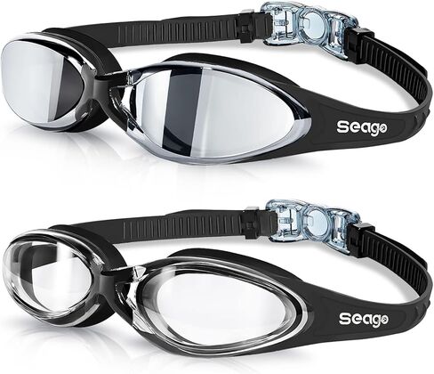Seago 2 pack Swim Goggles for Men Women Anti Fog No Leaking Adult Water Pool Goggles in Saudi Arabia