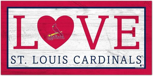 Fan Creations MLB St. Louis Cardinals Unisex St. Louis Cardinals Love Sign, Team Color, 6 x 12 in Saudi Arabia