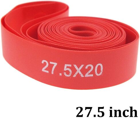 (نايلون، وليس بولي كلوريد الفينيل) 2 حزمة من بطانة إطار الدراجة، شريط حافة الدراجة مضاد للخدش، شريط حافة الدراجة الأحمر 700c 29 27.5 26 20 14 بوصة لبطانة حماية أنبوب الدراجة الجبلية MTB in Kuwait