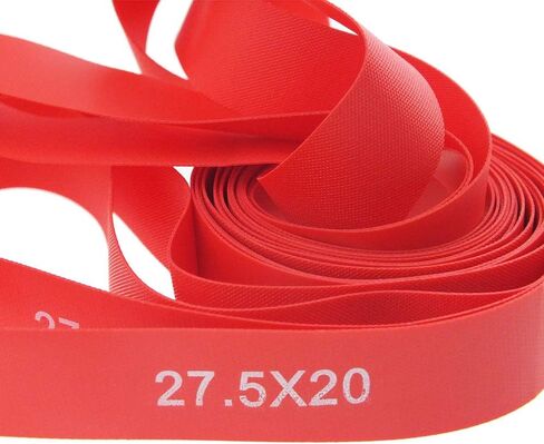 (نايلون، وليس بولي كلوريد الفينيل) 2 حزمة من بطانة إطار الدراجة، شريط حافة الدراجة مضاد للخدش، شريط حافة الدراجة الأحمر 700c 29 27.5 26 20 14 بوصة لبطانة حماية أنبوب الدراجة الجبلية MTB in Kuwait