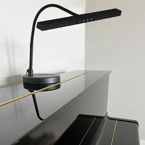 مصباح LED للبيانو اتجاه الارتفاع ولون الضوء قابل للتعديل، ضوء LED للوقوف الموسيقى، بيانو كبير، بيانو كبير، دراسة منزلية، مكتب، إضاءة واسعة مع إعداد مؤقت in Saudi Arabia